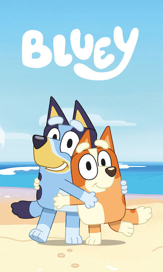 Bluey Blanket Fleece Blue 150x100cm