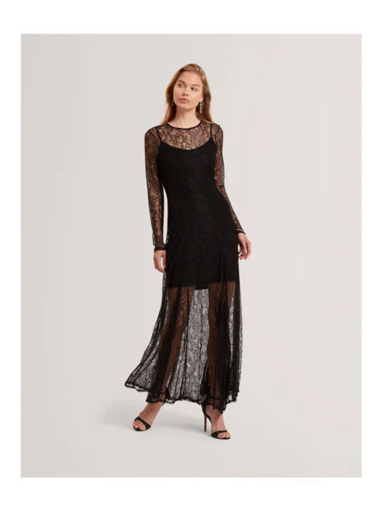 Petunya Rochie Maxi de Seara Neagră