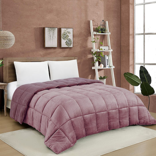 Melinen Duvet Cover Queen 220x240cm Shelby Amethyst 740 GSMGsm