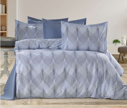 MayHome Duvet Cover Set Cotton Single with Pillowcase 160x240 Geometric