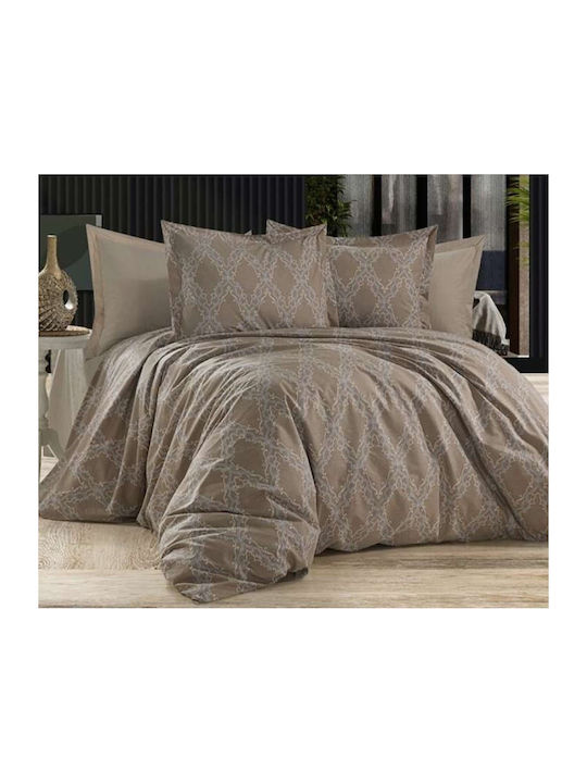 MayHome Duvet Cover Set Cotton King Size with 2 Pillowcases 260x240 Geometric