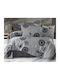 MayHome Σετ Παπλωματοθήκη King Size με 2 Μαξιλαροθήκες 260x240cm Floral