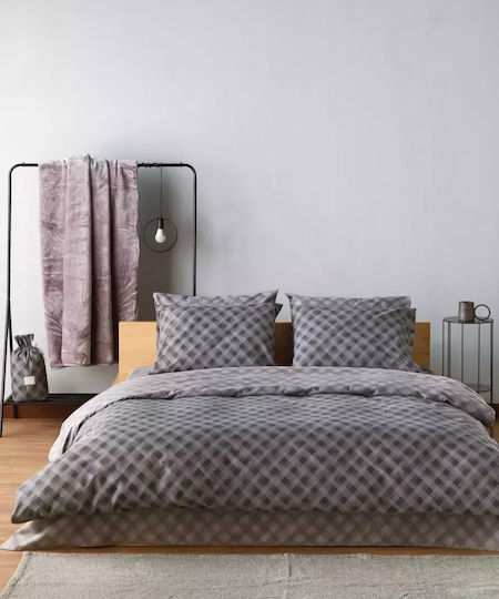 Kentia Cotton Duvet Cover Set 165x245cm Single with Pillowcase Versus Joshua 30