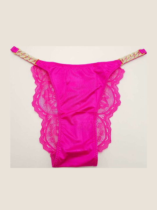 Heat Underwear Γυναικείο Brazil με Δαντέλα Φούξια