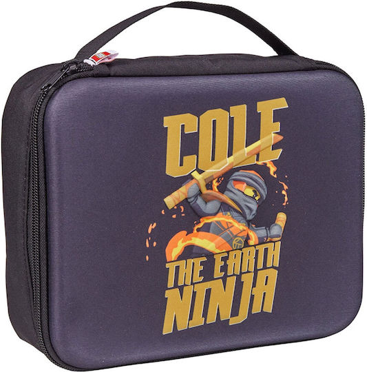 LEGO Ninjago School Insulated Hand Lunch Bag 5lt Black Ninjago 13 x 6 x 17cm