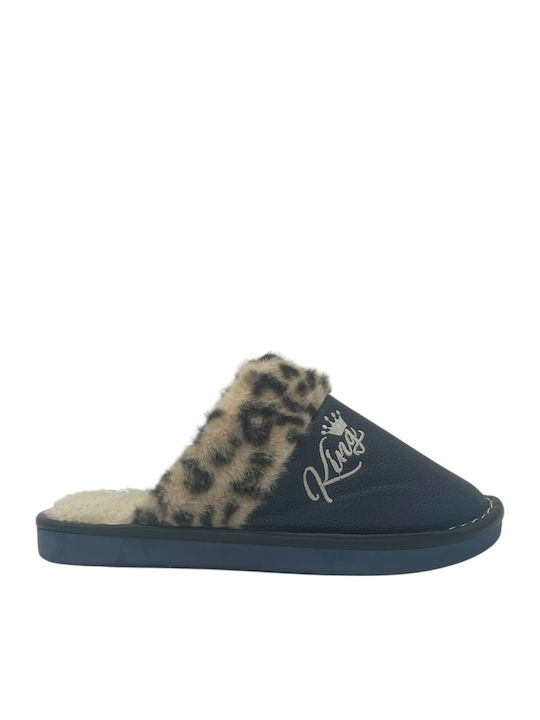 Winter Women's Slippers Blue