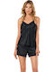 Moongirl Set Pijamale pentru Femei Black