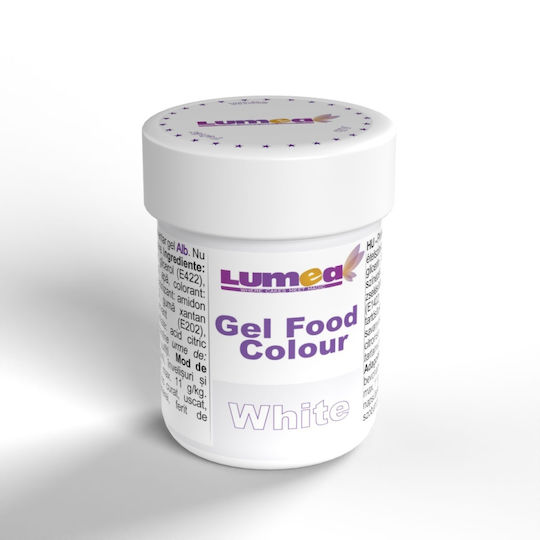Lumea Colorant pentru Cofetărie în Formă de Gel Alb 1buc 30gr