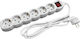 Entac Power Strip 6 Positions with Switch and Cable 1.5m 6pcs