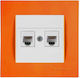 Mutlusan Rita Complete Double Telephone Socket ...