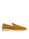Suede Ανδρικά Loafers σε Κίτρινο Χρώμα