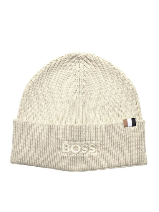 Beanie Beanie Knitted in Beige color
