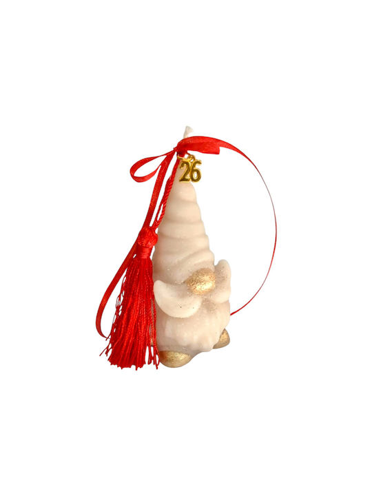 Kalliopi Silver Hanging Lucky Charm made of Wax Polish 2026 6x10cm 1pcs