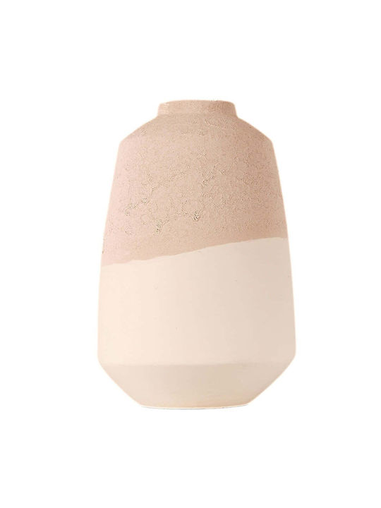 Aberto Design Decorative Vase Beige 17x17x29cm