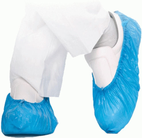Simple Use Disposable Shoe Covers in Blue Color 10pcs