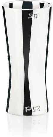 Zone Denmark Διπλή Μεζούρα Ποτών Ανοξείδωτη 25+50 Ml Rocks Polished Steel