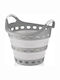 Qlux Coș De Rufe Din Plastic Pliabil 14lt 37x35x34cm Gri