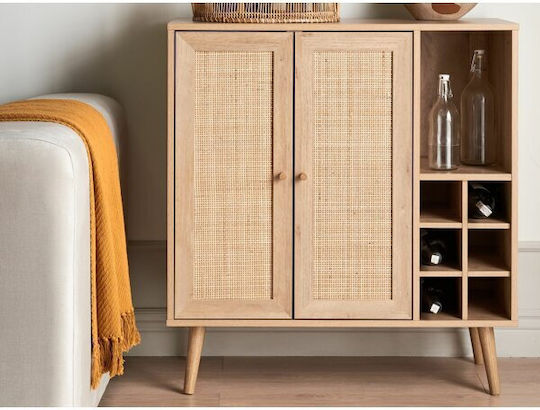 Sideboard Berwyn 2391 Wooden Ανοιχτό Χρώμα Ξύλου, Πεύκο 83x39x89cm