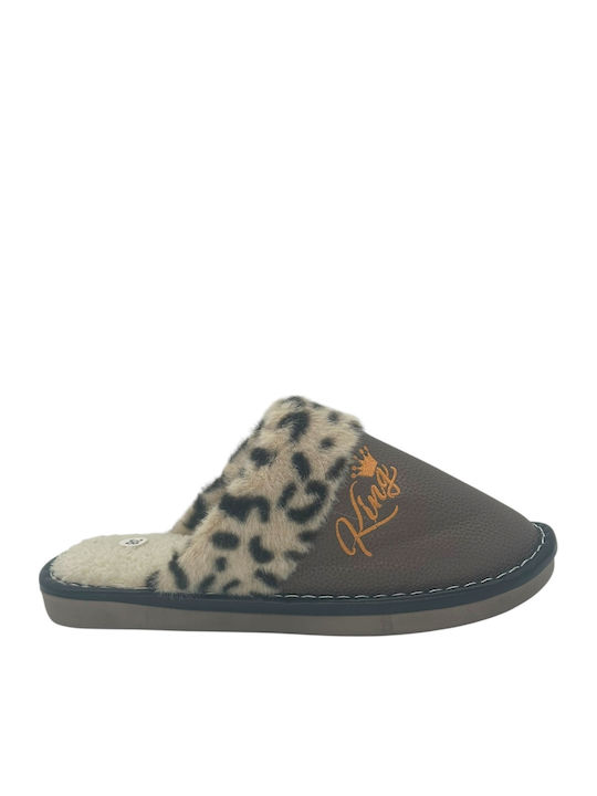Angel Shopping Winter Women's Slippers Gray