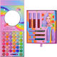 Set Machiaj Kevin Coco 39 Culori Pigmentate Farduri de Ochi Ruj Gloss Eyeliner Blush Curcubeu