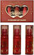 Set Ruj Mat Kevin Coco Be Mine 3 Culori Luciu de Buze 11 X 7.3 X 2.7cm Roz Varianta A