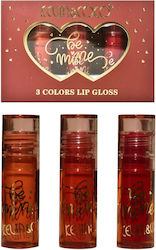 Glossy Lippenstift-Set Kevin Coco Be Mine 3 Farben Lipgloss 11 X 7.3 X 2.7cm Pink-Rot Variante B