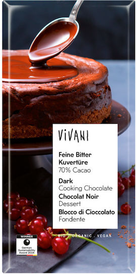 Vivani Bio Schokolade Gesundheit Vegan mit 70% Kakaogehalt 150g