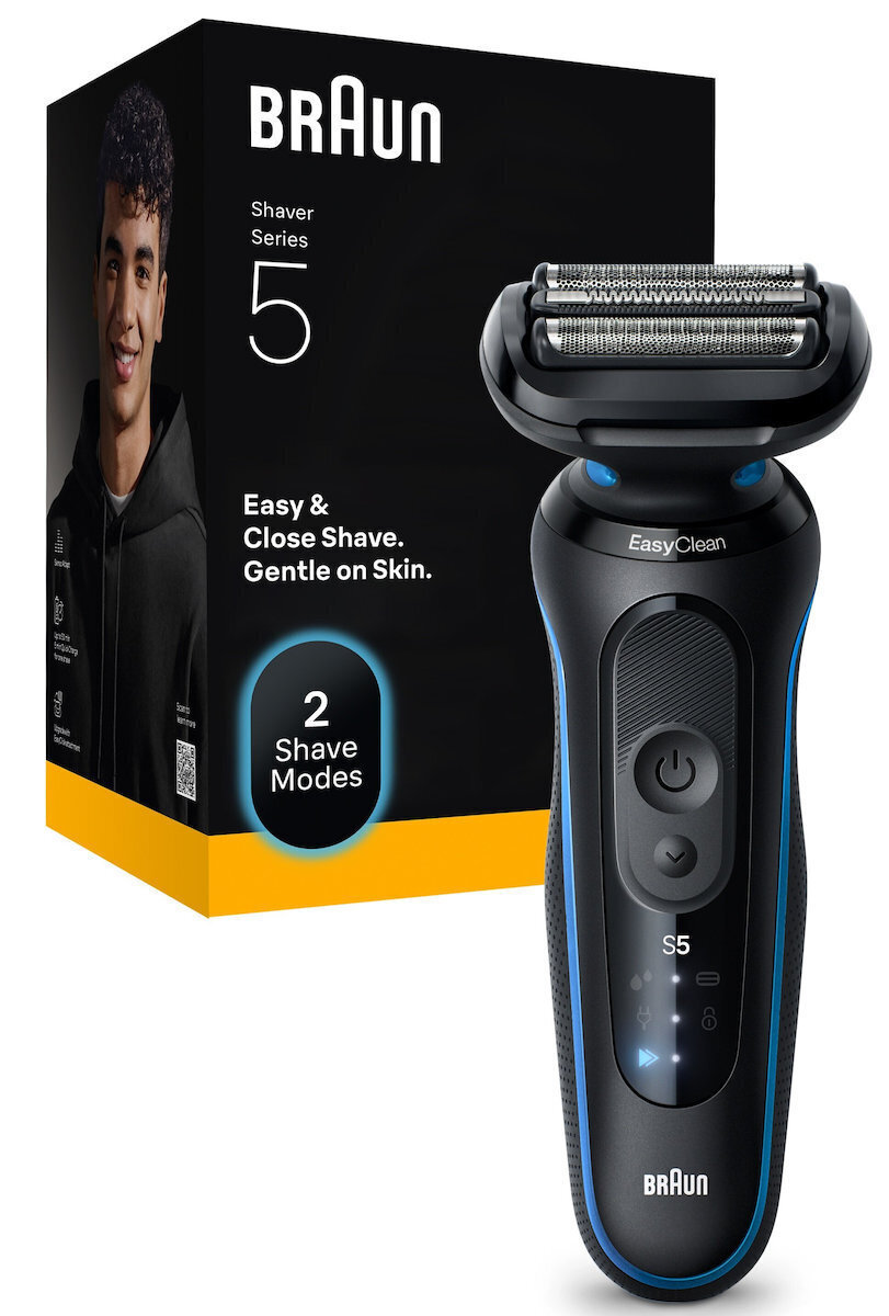 Braun Series 5 2087840 Ξυριστική Μηχανή Προσώπου Επαναφορτιζόμενη