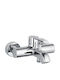 Heinrich Schulte Badewannenarmatur Mischung Omega 450 Silber Chrom Silber