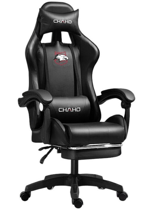 ForAll M8301-2 Gaming Chair with Footrest Black