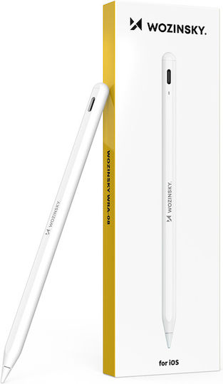 Wozinsky WRA-08 Стилус Пен с Palm Rejection за iPad в Бял цвят