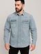 Long-sleeved Denim Shirt Light Blue