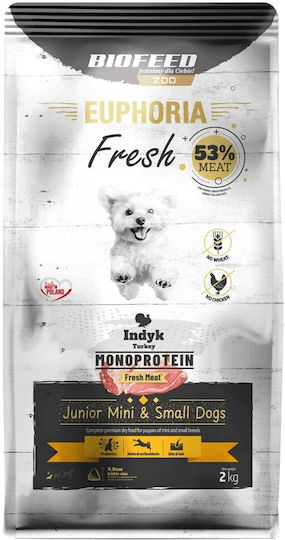 2kg Dry Food Gluten-Free for Small Breed Puppies with Meat and Turkey