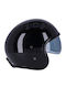 Roeg Sundown Gloss Black Κράνος Μηχανής Jet ECE 22.06 με Sunvisor
