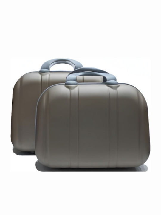 Roza Rz-602 Σκληρό Νεσεσέρ Ταξιδιού Χρυσό 25x35x15cm