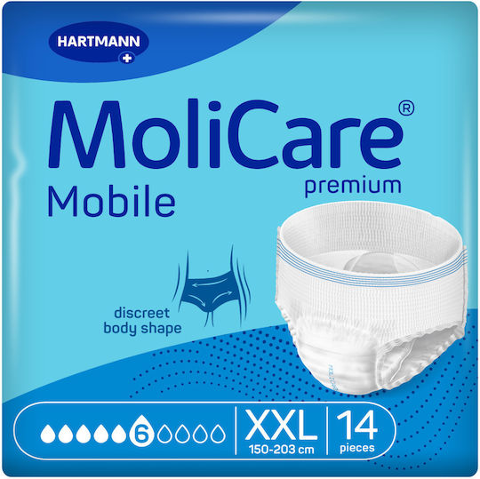 Hartmann Molicare Premium Mobile Πάνες Βρακάκι Ακράτειας XXLarge 14τμχ