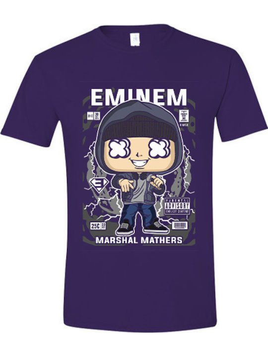 T-shirt Еминем 8 Mile Поп Култура Лилава