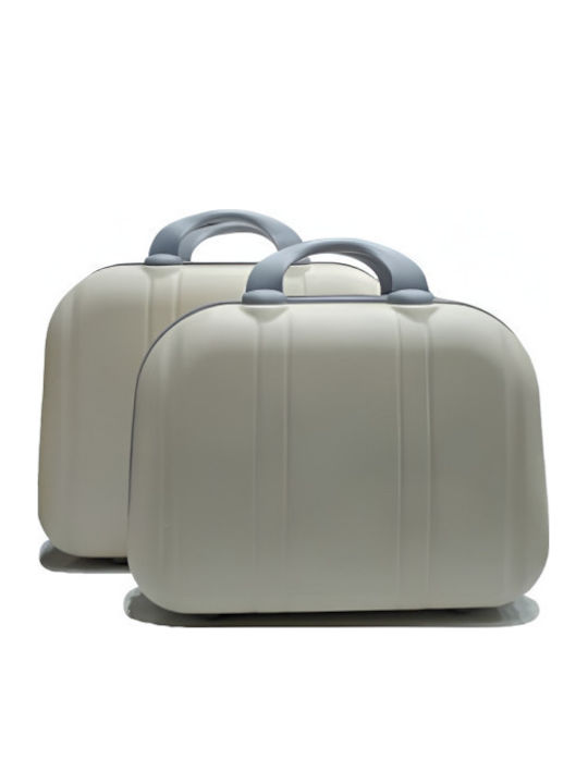 Roza Rz-602 Σκληρό Νεσεσέρ Ταξιδιού Μπεζ 25x35x15cm