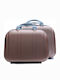 Roza Rz-602 Hard Travel Toiletry Bag Rose Gold 25x35x15cm