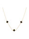 Necklace with design Flower from Gold 14K