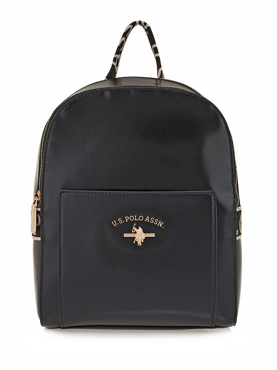 Women's Backpack Bag from Synthetic Leather Black