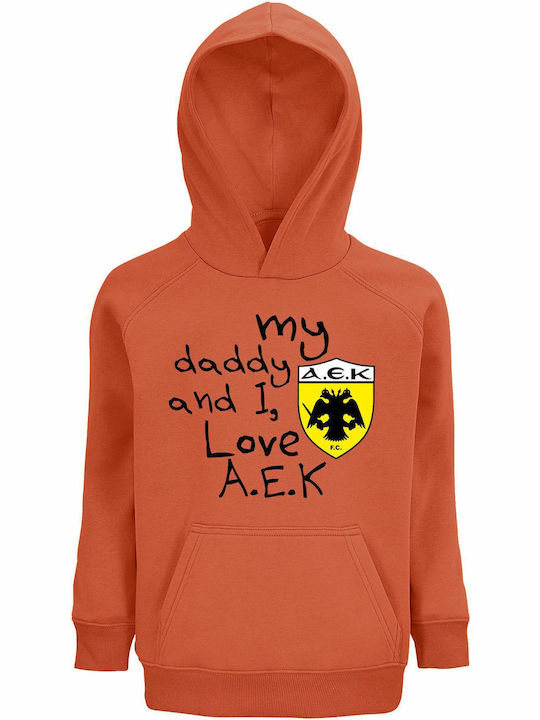 Kids Sweatshirt with Hood and Pockets Sweet Ora...