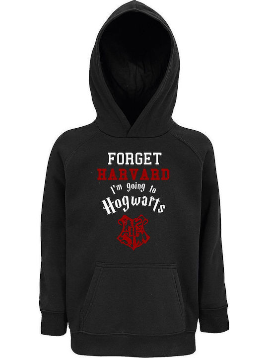 Kids Sweatshirt with Hood and Pockets Black For...