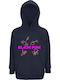 Kids Sweatshirt with Hood Black Blackpink Autograph Signatures Kpop