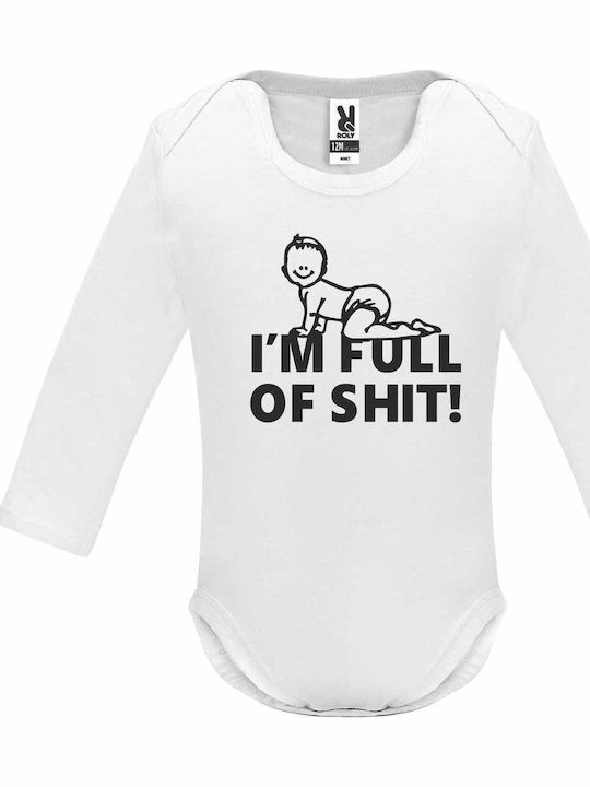 kirikoko I am Full of SHIT Long-Sleeved White