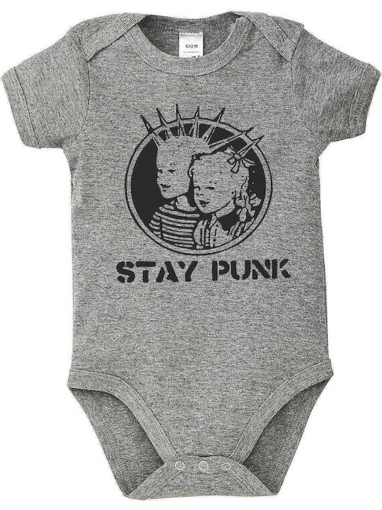 kirikoko Stay Punk Short-Sleeved Grey melange