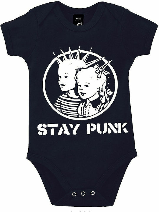 kirikoko Stay Punk Short-Sleeved French Navy