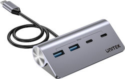 Unitek USB Hub 4 Ports USB-A H1337AGY01
