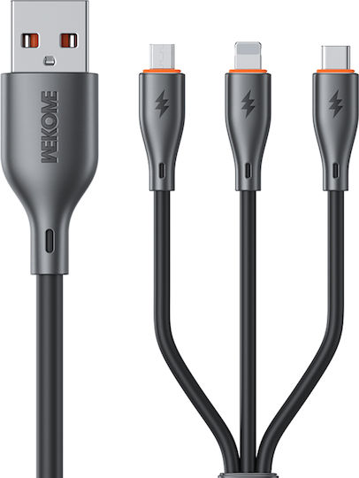 USB to Lightning / micro USB / Type-C 1.2m Cable (WDC-79)