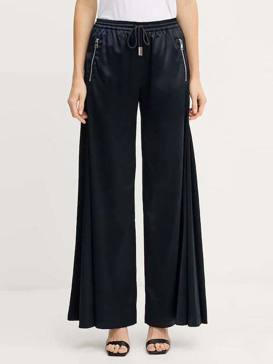 Women's Fabric Trousers Dark Blue